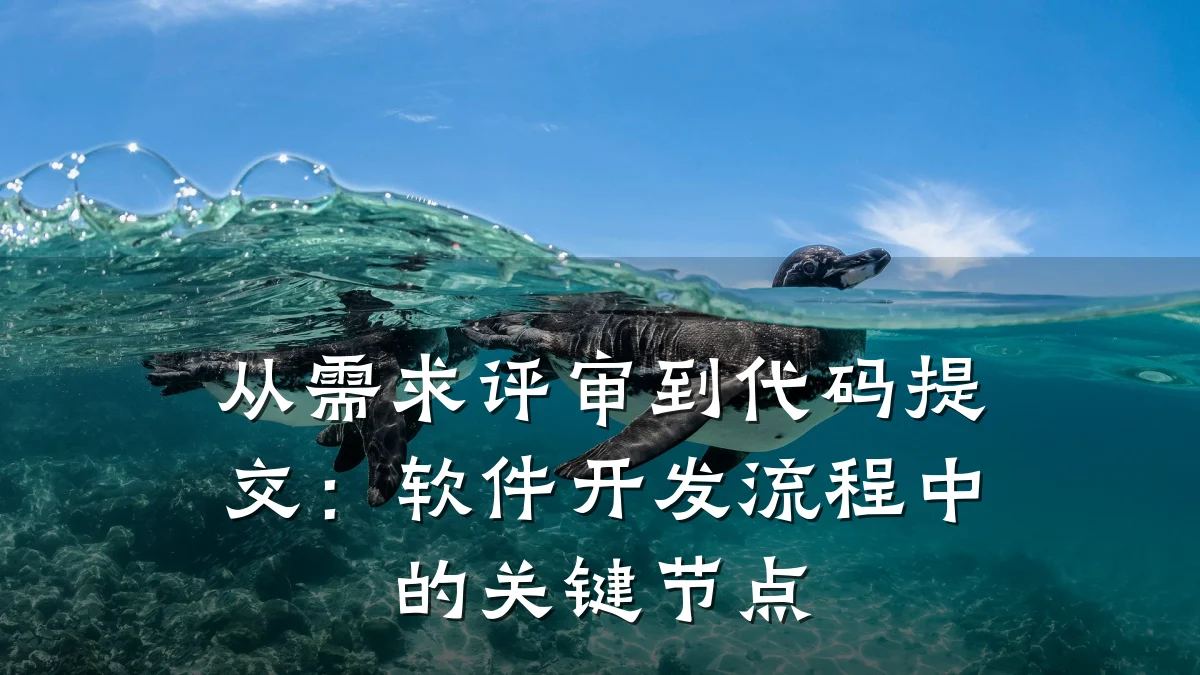 从需求评审到代码提交:软件开发流程中的关键节点