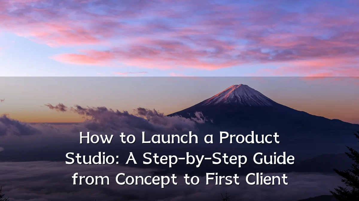 How to Launch a Product Studio: A Step-by-Step Guide from Concept to First Client