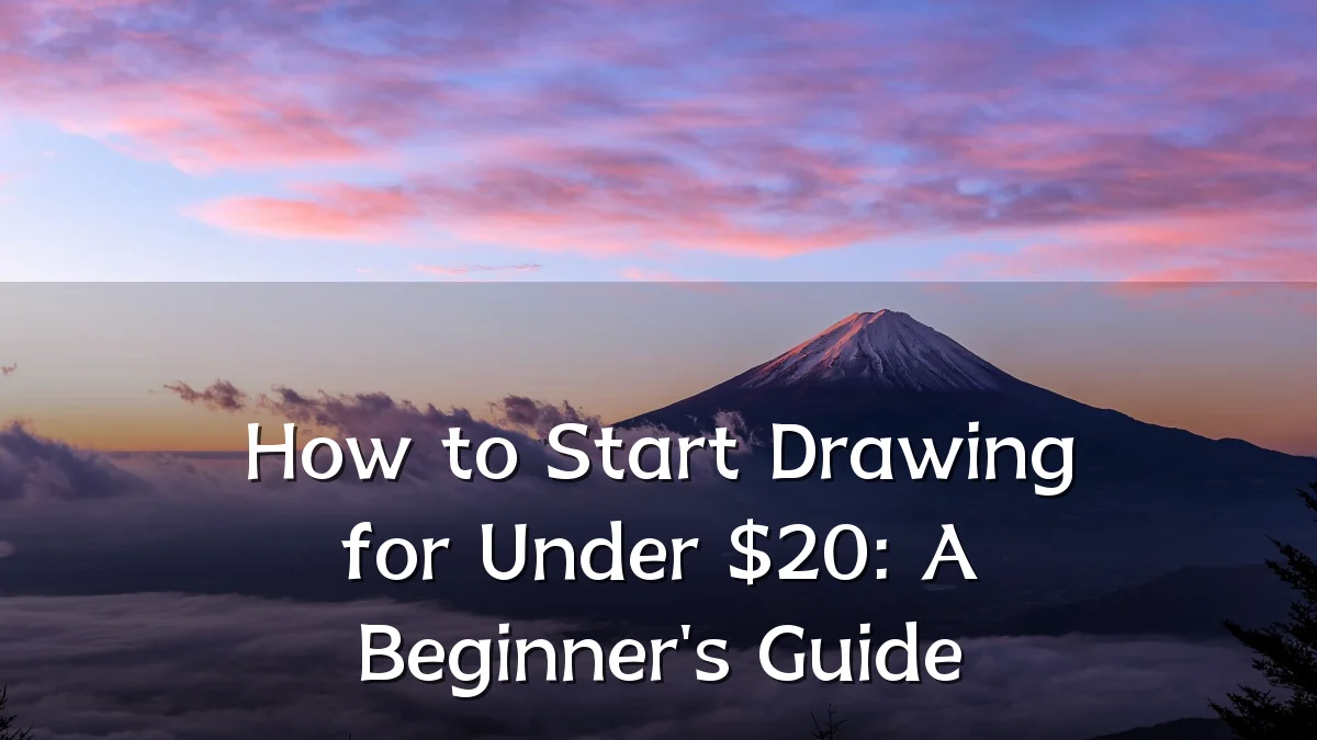 How to Start Drawing for Under $20: A Beginner's Guide