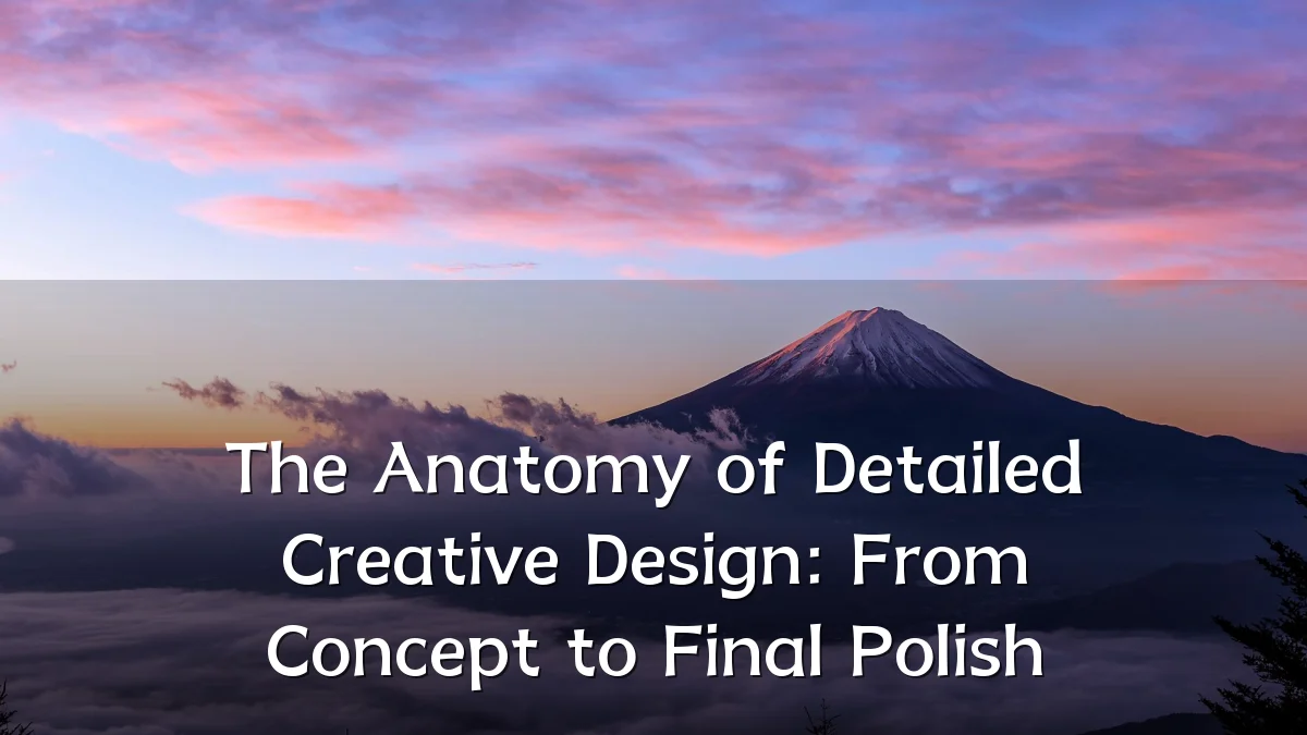The Anatomy of Detailed Creative Design: From Concept to Final Polish