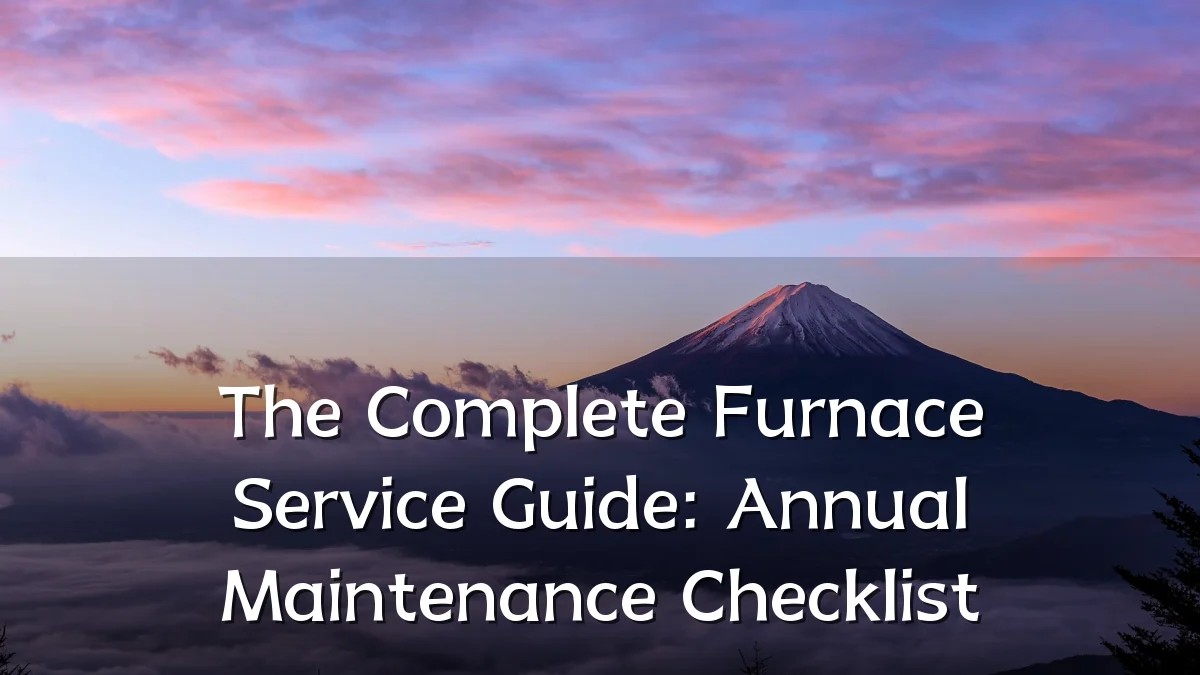 The Complete Furnace Service Guide: Annual Maintenance Checklist