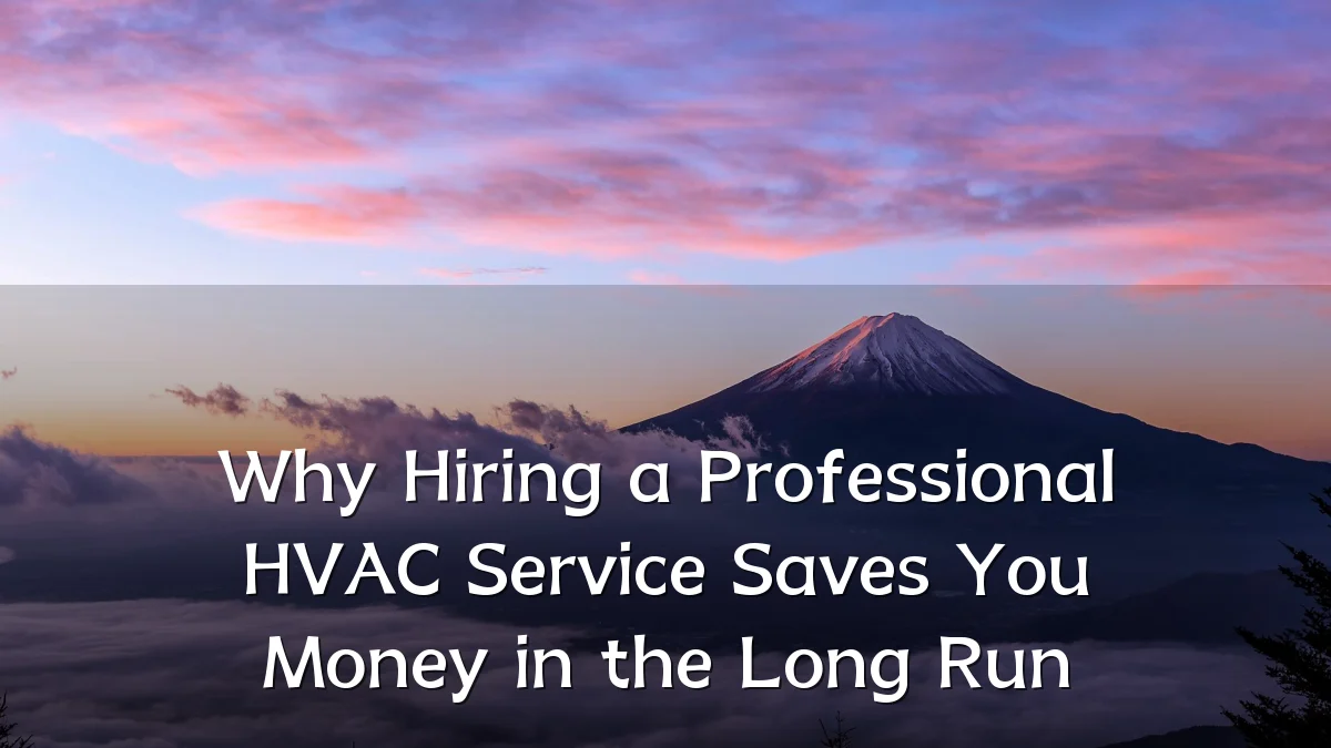Why Hiring a Professional HVAC Service Saves You Money in the Long Run