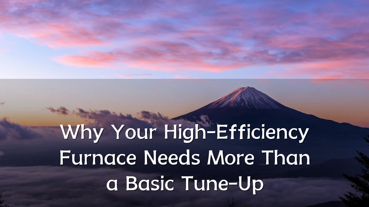 Why Your High-Efficiency Furnace Needs More Than a Basic Tune-Up