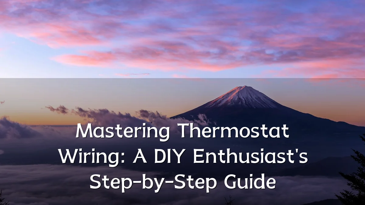Mastering Thermostat Wiring: A DIY Enthusiast's Step-by-Step Guide