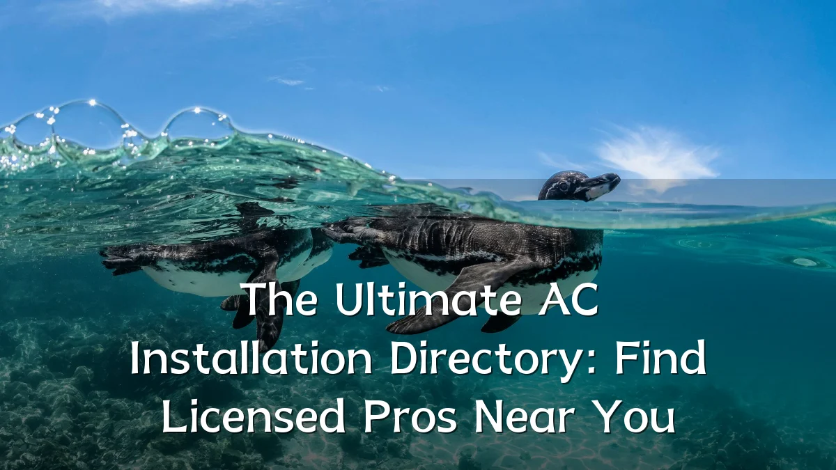 The Ultimate AC Installation Directory: Find Licensed Pros Near You