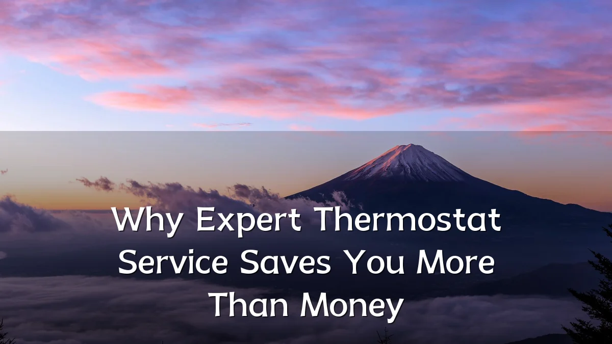 Why Expert Thermostat Service Saves You More Than Money