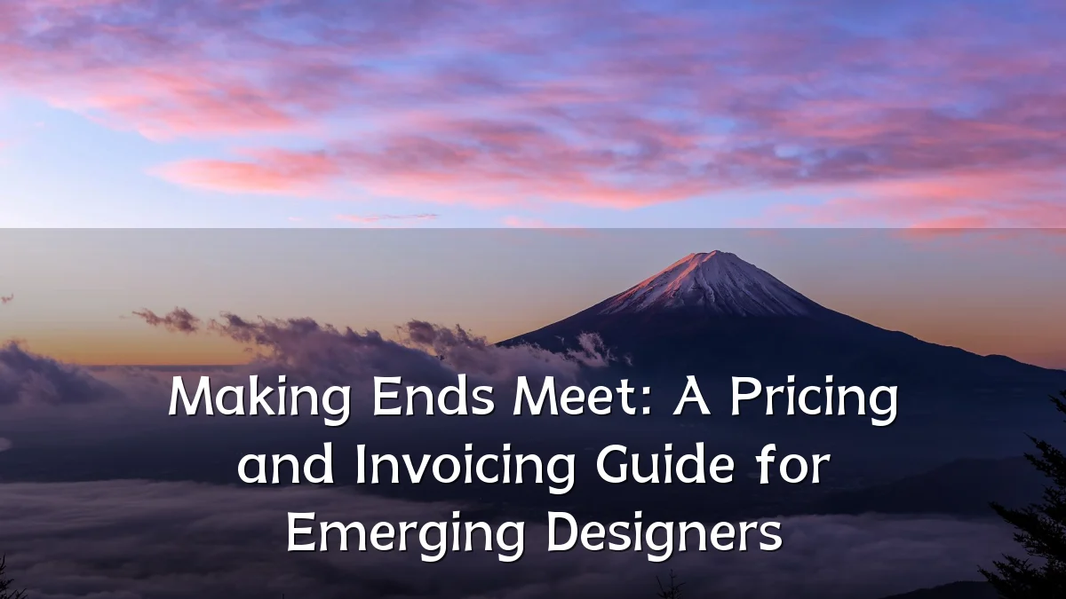 Making Ends Meet: A Pricing and Invoicing Guide for Emerging Designers