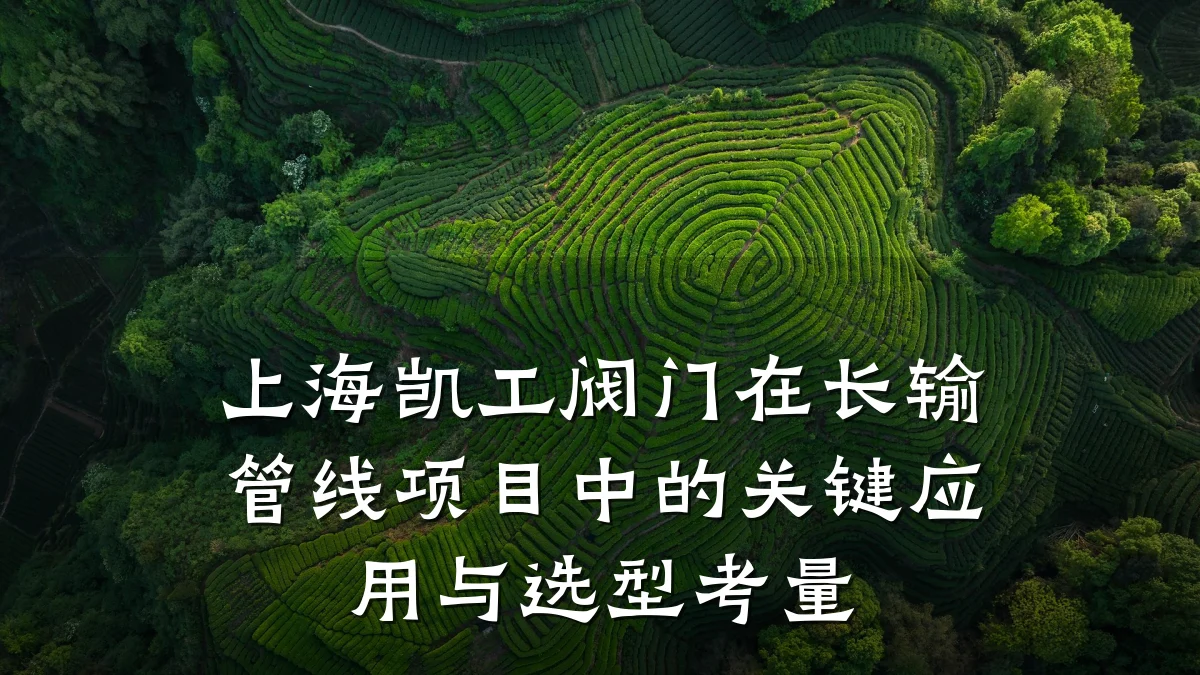 上海凯工阀门在长输管线项目中的关键应用与选型考量